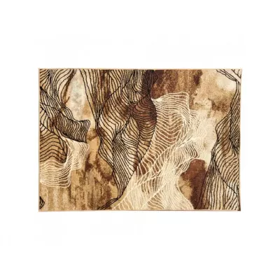 Moderný kusový koberec 50x90 cm LUKEN - béžový / hnedý