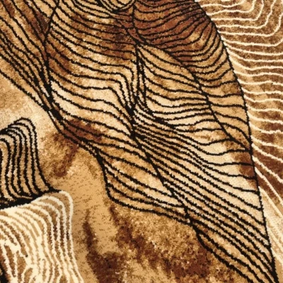 Moderný kusový koberec 50x90 cm LUKEN - béžový / hnedý