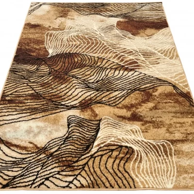 Moderný kusový koberec 50x90 cm LUKEN - béžový / hnedý