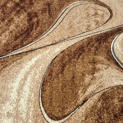 Abstraktný kusový koberec 50x90 cm LUKEN - béžový