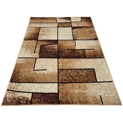 Moderný kusový koberec 50x90 cm LUKEN - béžový