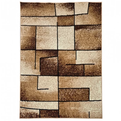 Moderný kusový koberec 50x90 cm LUKEN - béžový