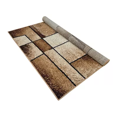 Moderný kusový koberec 50x90 cm LUKEN - béžový