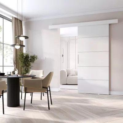 Posuvné interiérové dvere BARRET 2 - 76 cm, biele