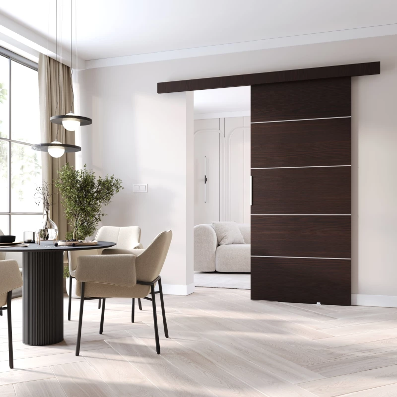 Posuvné interiérové dvere BARRET 2 - 76 cm, wenge