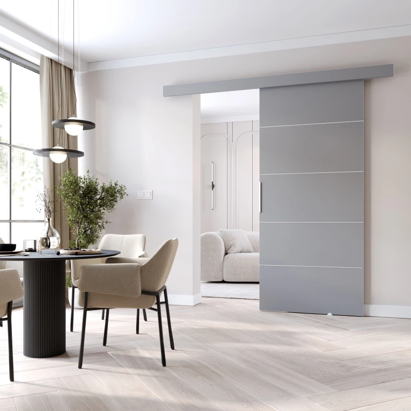 Posuvné interiérové dvere BARRET 2 - 86 cm, šedé