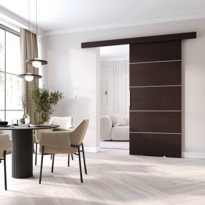 Posuvné interiérové dvere BARRET 2 - 106 cm, wenge