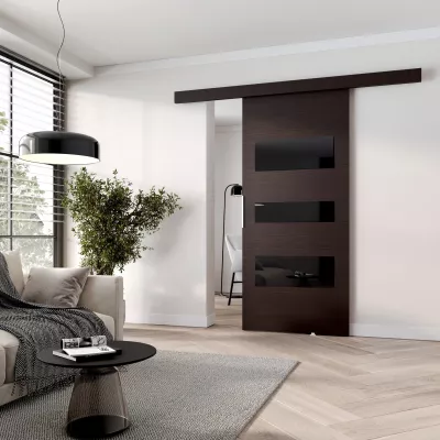 Interiérové dvere na stenu BARRET 3 - 76 cm, wenge