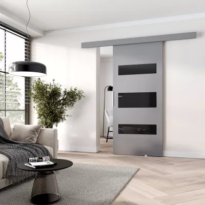 Posuvné dvere BARRET 4 - 106 cm, šedé