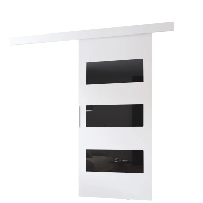 Posuvné dvere na stenu BARRET 5 - 76 cm, biele