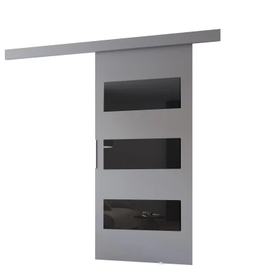 Posuvné dvere na stenu BARRET 5 - 106 cm, šedé
