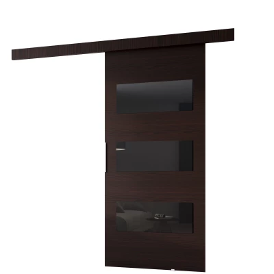 Posuvné dvere na stenu BARRET 5 - 106 cm, wenge