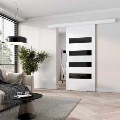 Posuvné interiérové dvere BARRET 6 - 96 cm, biele