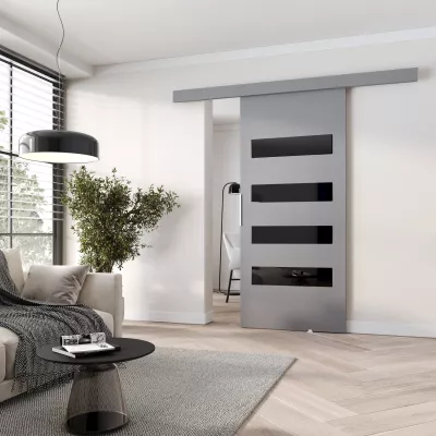 Posuvné interiérové dvere BARRET 6 - 106 cm, šedé
