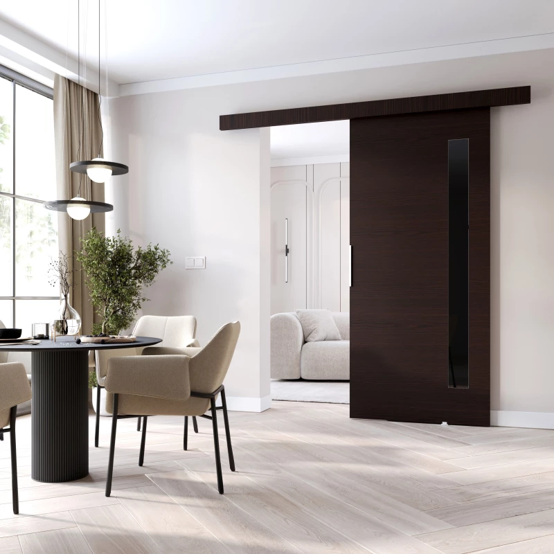 Interiérové dvere na stenu BARRET 7 - 76 cm, wenge