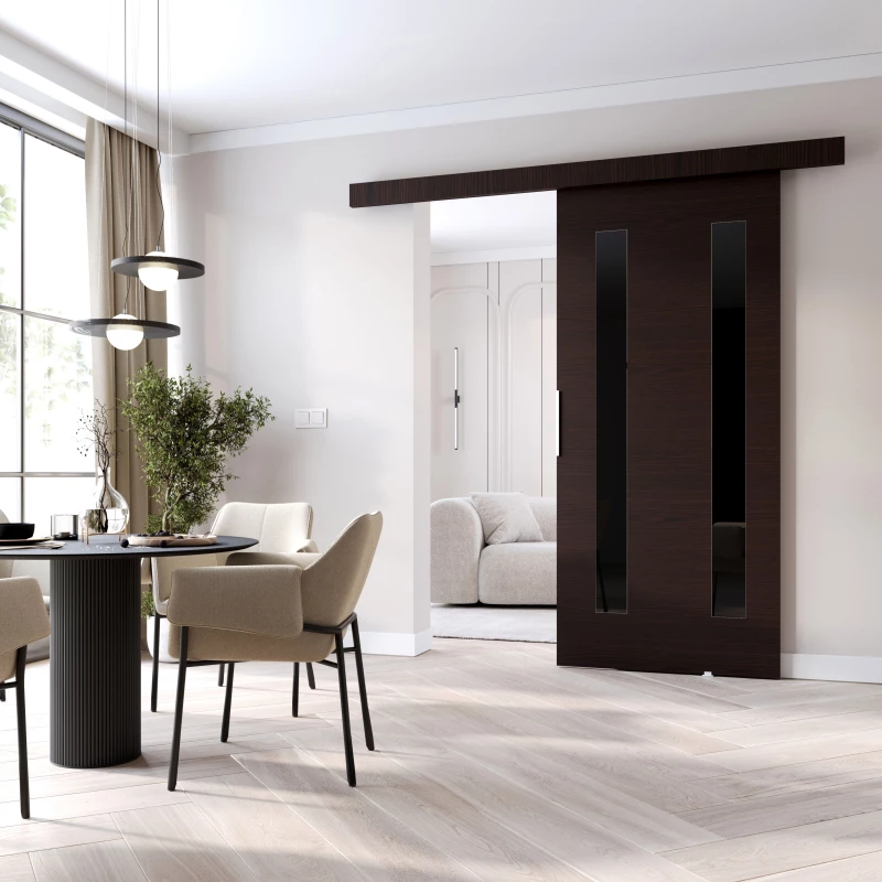 Posuvné dvere BARRET 8 - 96 cm, wenge