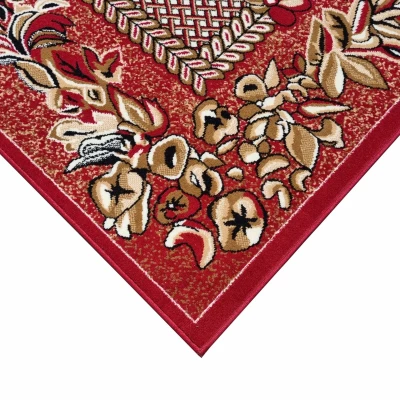 Vzorovaný koberec 180x250 cm LUKEN - červený