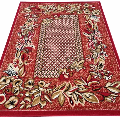 Vzorovaný koberec 50x90 cm LUKEN - červený