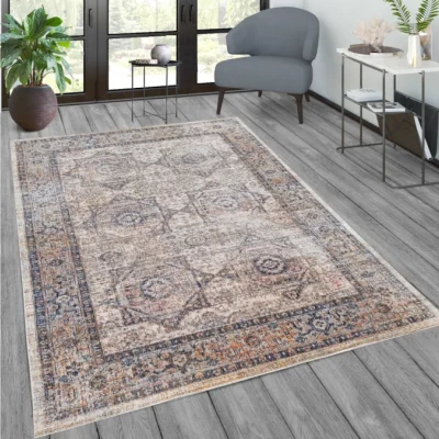 Kusový orientálny koberec 200x290 cm FRANCO - modrý / viacfarebný
