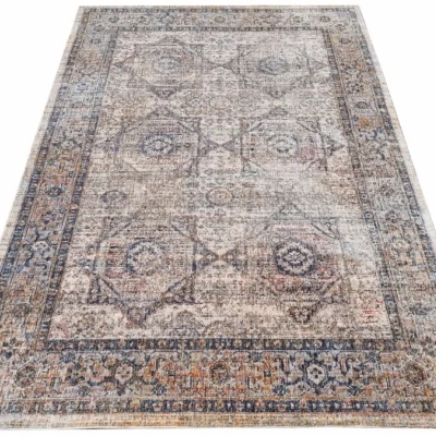 Kusový orientálny koberec 160x220 cm FRANCO - modrý / viacfarebný