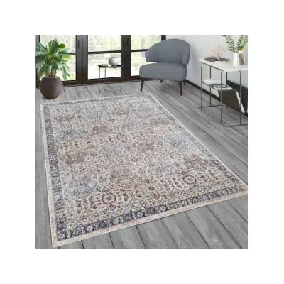 Orientálny koberec 140x190 cm FRANCO - modrý / viacfarebný