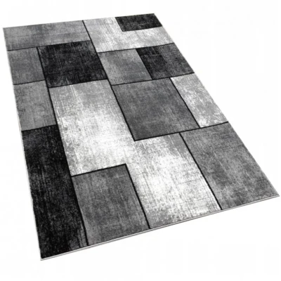 Kusový koberec 180x260 cm DEMIAN - šedý / čierny / biely