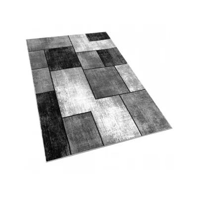 Kusový koberec 180x260 cm DEMIAN - šedý / čierny / biely