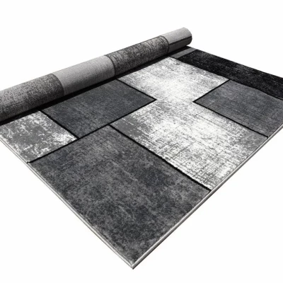 Kusový koberec 180x260 cm DEMIAN - šedý / čierny / biely