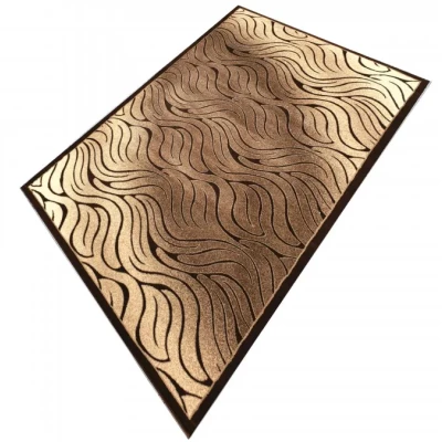 Moderný obdĺžnikový koberec 200x290 cm DEMIAN - hnedý / béžový