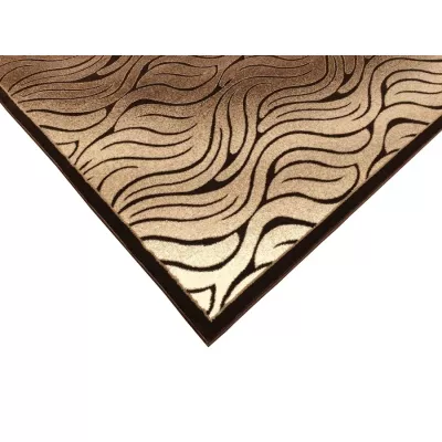 Moderný obdĺžnikový koberec 140x190 cm DEMIAN - hnedý / béžový