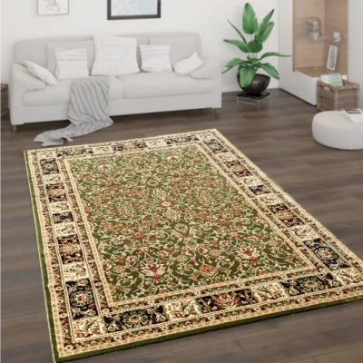 Orientálny kusový koberec 70x140 cm LUCHO - zelený / vzorovaný
