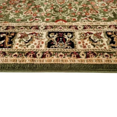 Orientálny kusový koberec 70x140 cm LUCHO - zelený / vzorovaný