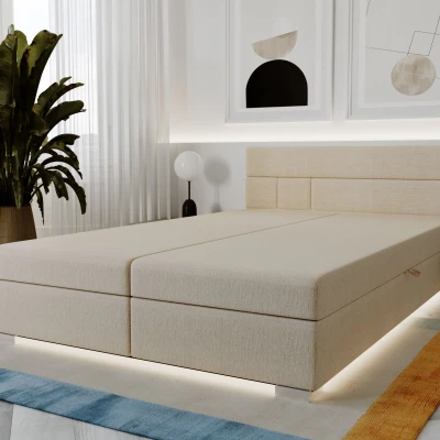 Boxspringová posteľ 160x200 ROSIE 2 - ecru