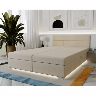 Boxspringová posteľ 160x200 ROSIE 2 - ecru