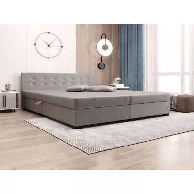 Manželská posteľ s úložným priestorom 160x200 ROSIE 11 - svetlo šedá