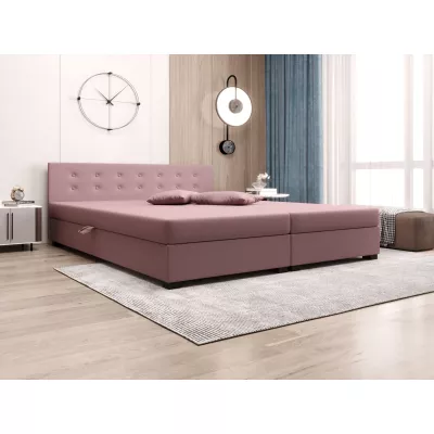 Manželská posteľ s úložným priestorom 160x200 ROSIE 11 - ružová