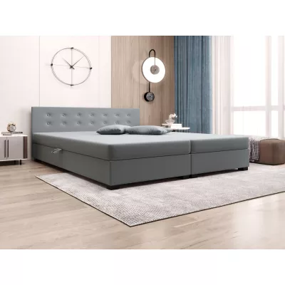 Manželská posteľ s úložným priestorom 160x200 ROSIE 11 - šedá