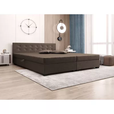 Manželská posteľ s úložným priestorom 180x200 ROSIE 12 - hnedá