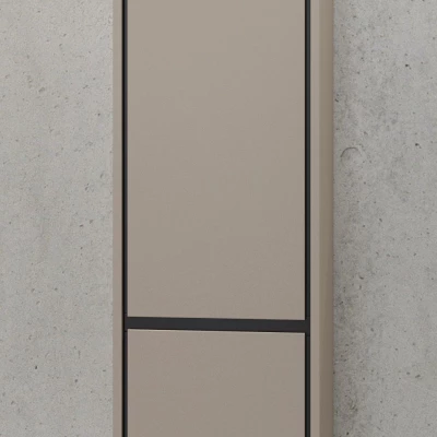 Vysoká kúpeľňová skrinka 35 cm AMPHION - congo / čierna