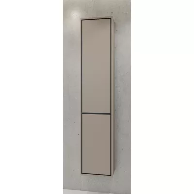 Vysoká kúpeľňová skrinka 35 cm AMPHION - congo / čierna