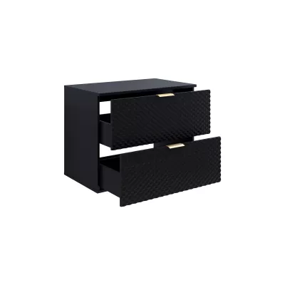 Skrinka pod umývadlo 80 cm EUREKA - čierna