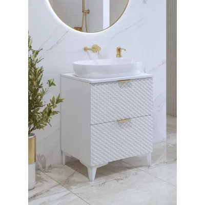Skrinka pod umývadlo 60 cm EUREKA - biela
