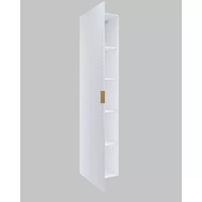 Vysoká kúpeľňová skrinka 35 cm EUREKA - biela