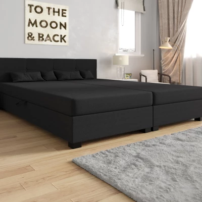 Americká posteľ s úložným priestorom 160x200 ROSIE 16 - tmavo šedá