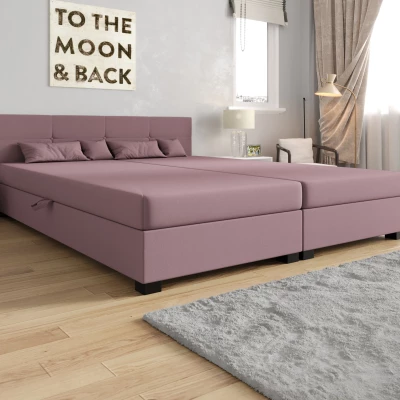 Americká posteľ s úložným priestorom 160x200 ROSIE 16 - ružová