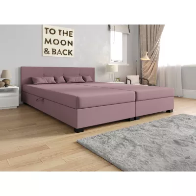 Americká posteľ s úložným priestorom 160x200 ROSIE 16 - ružová