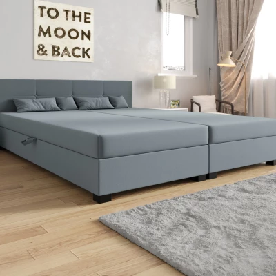 Americká posteľ s úložným priestorom 160x200 ROSIE 16 - šedá