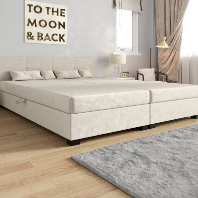 Americká posteľ s úložným priestorom 180x200 ROSIE 16 - ecru