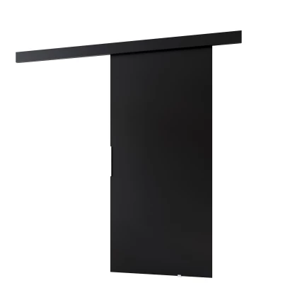 Posuvné dvere na stenu BARRET 1 - 76 cm, čierne