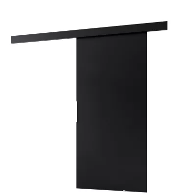 Posuvné dvere na stenu BARRET 1 - 76 cm, čierne